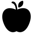 apple fruit icon, simple vector design