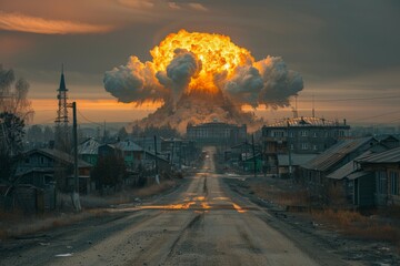 A nuclear bomb has exploded in a small town