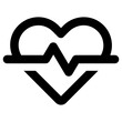 cardio icon, simple vector design