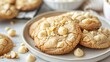 White Chocolate Macadamia Nut Cookies generative ai