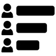 poll icon, simple vector design