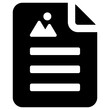 document icon, simple vector design