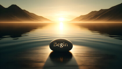 The concept of beginning consists of the word 