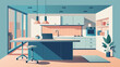 © Justlight - A modern apartment with a multipurpose kitchen island that serves as a sleek and functional home office with builtin drawers for office