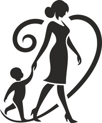 mother and baby logo