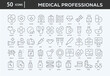 © yudi - Medical Professionals Icons Collection For Business, Marketing, Promotion In Your Project. Easy To Use, Transparent Background, Easy To Edit And Simple Vector Icons