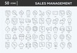 © yudi - Sales Management Icons Collection For Business, Marketing, Promotion In Your Project. Easy To Use, Transparent Background, Easy To Edit And Simple Vector Icons
