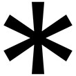 asterisk icon, simple vector design