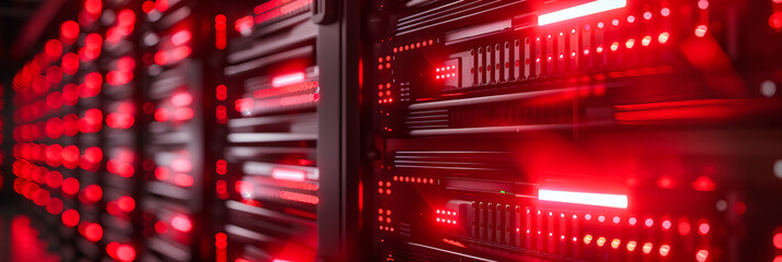 Poster - Computing and Networking Power in a Modern Datacenter, Illustrating the Backbone of Digital Communication