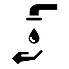 Poster - Washing hands icon