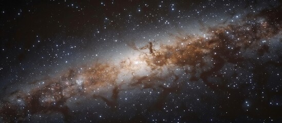 Wall Mural - a stunning view of a galaxy in a vast star-filled sky, showcasing the beauty and wonder of the unive