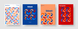 Fototapeta Panele - Isolated Brochure Template. Geometric Flyer Layout. Abstract Business Presentation Design. Banner. Report. Book Cover. Background. Poster. Journal. Catalog. Handbill. Magazine. Portfolio