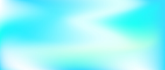 Poster - Bright teal gradient background. Vibrant fluid turquoise color wallpaper. Abstract smooth mint backdrop. Blurred vivid blue green marine concept texture for banner, poster, presentation. Vector 