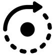 repetition icon, simple vector design