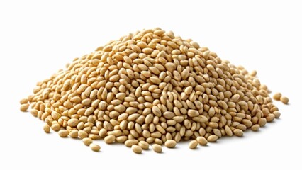 Wall Mural -  A pile of golden sesame seeds