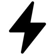 bolt icon, simple vector design