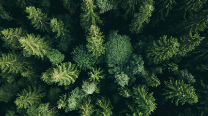  This stunning aerial shot captures the dense and verdant canopy of a vast green forest, highlighting the beauty of nature