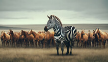The Zebra, With Its Striking Black And White Stripes, Symbolizes Individuality And The Beauty Of Being Different. 