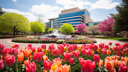 Canvas Print - park in the city.