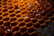 © Tatiana - Honeycomb close up. Beekeeping development concept.