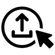 upload  icon, simple vector design