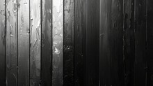   A Monochrome Image Of A Weathered Wood Wall Adorned With Raindrops And A Clock Positioned Nearby