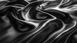   A black-and-white image of wavy fabric against a black-and-white backdrop of the same fabric