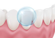 Protect your teeth to be white and clean. Strong with fluoride and dentistry concept. Realistic vector file.