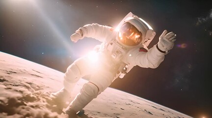 astronaut in space