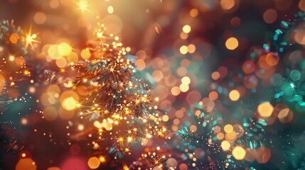 Sticker - abstract christmas background