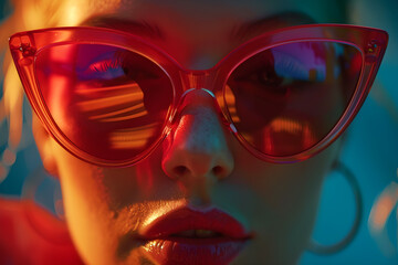 Sunglasses whit warm colors