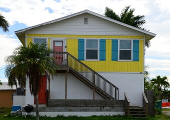 Wall Mural - Street Scene in the Town Everglades City, Florida