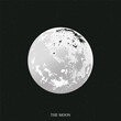 The Moon poster. The Moon in gradient style. The Moon is the Earth's satellite. Vector illustration.