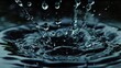 set of animated GIFs showcasing the mesmerizing movement and refractive effects of water drops as they fall, bounce 