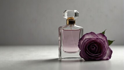 a purple rose and beautiful glass for womens perfume b dabcb-ab-ced-b-befaaaeflower and beautiful gl