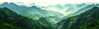 panorama of the mountain, generative ai