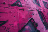 Fototapeta  - Street wall covered with graffiti