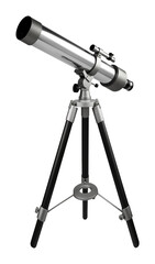 Wall Mural - Telescope Isolated on Transparent Background
