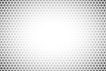 Poster - Abstract background consisting of hexagonal shapes with vanishing effect and transparency. Background with transparency effect. Abstract disappearing background.