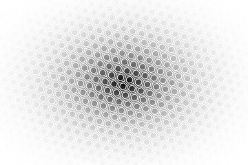 Poster - Abstract background consisting of hexagonal shapes with vanishing effect and transparency. Background with transparency effect. Abstract disappearing background.