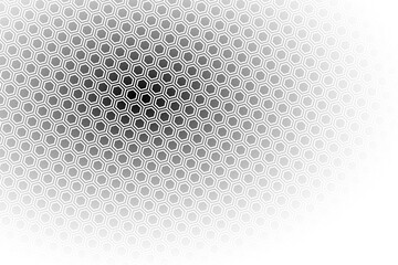 Poster - Abstract background consisting of hexagonal shapes with vanishing effect and transparency. Background with transparency effect. Abstract disappearing background.
