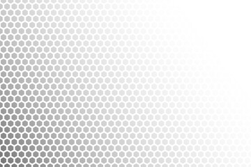 Poster - Abstract background consisting of hexagonal shapes with vanishing effect and transparency. Background with transparency effect. Abstract disappearing background.