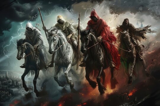 harbingers of doom: 4 horsemen of the apocalypse - ominous imagery and symbolic significance of lege