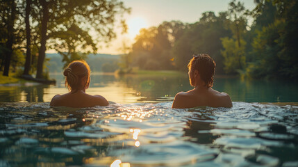 Wall Mural - Summer enjoyment by the water