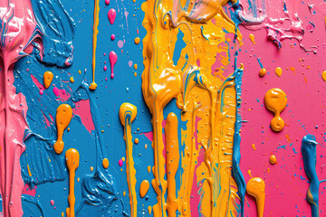 Poster - drips and splatters of paint