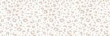 Fototapeta Boho - Leopard vector seamless pattern. Wildlife repeat texture. Jaguar fur safari seamless backdrop. Hand-drawn animal fur pattern. Luxury design elements. Cheetah panther leopard surface pattern print