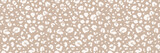 Fototapeta Boho - Leopard vector seamless pattern. Cheetah panther surface pattern. Leopard print background. Wildlife repeat texture. Jaguar fur safari seamless backdrop. Hand-drawn animal fur pattern. Luxury design