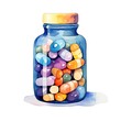 Medicine Mosaic: Pills in a jar