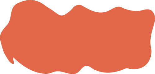 Poster - abstract liquid shape. organic flat blob. irregular fluid bubble. random wavy oval spot and curvy el