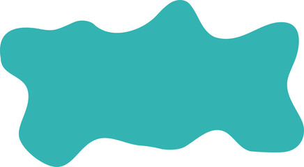 Poster - abstract liquid shape. organic flat blob. irregular fluid bubble. random wavy oval spot and curvy el